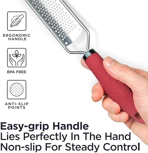 Deiss PRO Lemon Zester Heavy Duty Cheese Grater