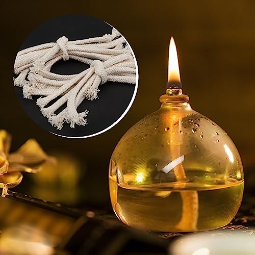 SWATOM 14 Round Cotton Oil Lamp Wicks 20 PCS