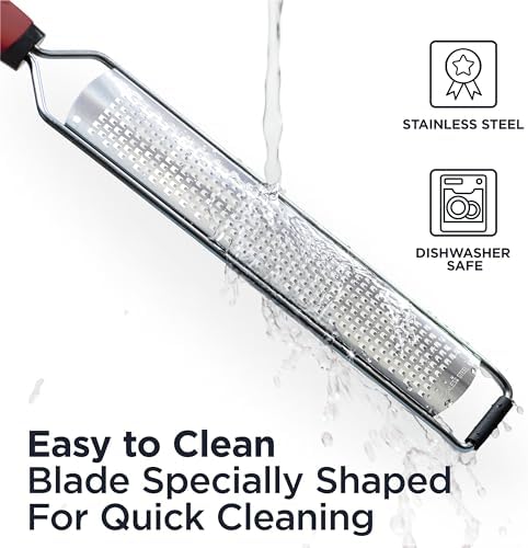 Deiss PRO Lemon Zester Heavy Duty Cheese Grater
