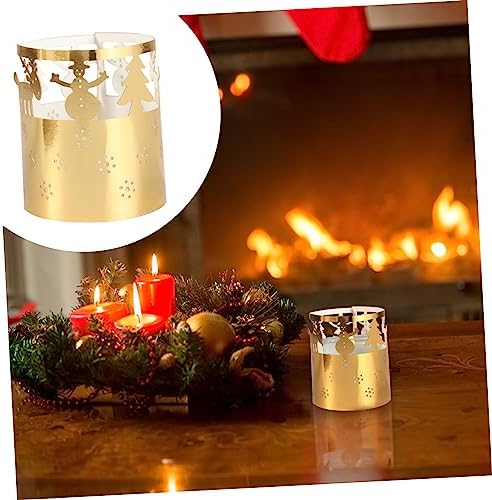 50pcs Christmas Paper Lampshade Decorations Snowflake Candle Shade