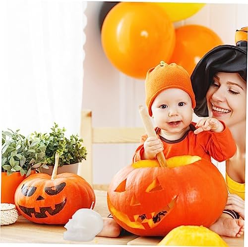Halloween 2 Piece Skull Candle Holder for Food
