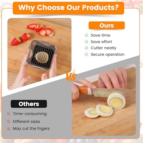 2-Pack Fruit Slicer Cup with Push Plate Durable Safe Kitchen Gadget