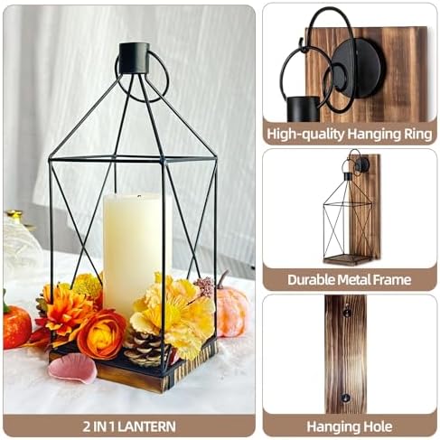 Warm Rustic Candle Sconce