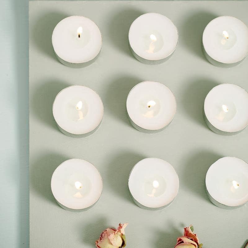 70 Count White Tea Lights Long-Burning 6 Hours