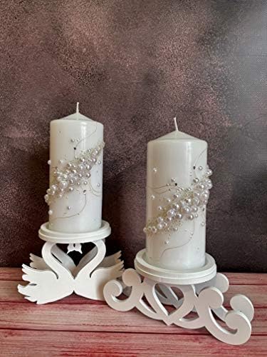 Elegant Unity Candle Holder Set for Weddings Ceremsemblies Special Occasions