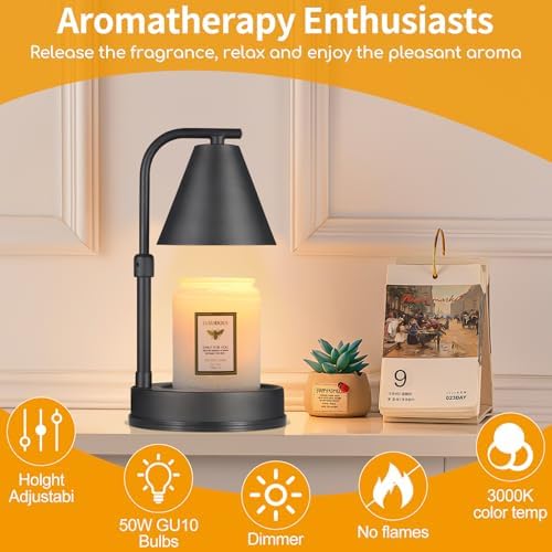 Mocosa Candle Warmer Lamp Adjustable Height Gift for Mom