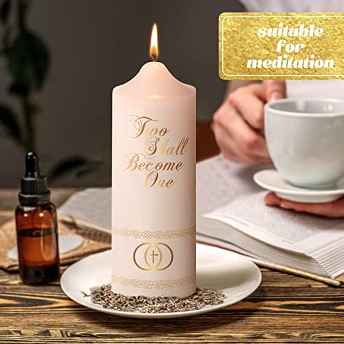 Frienda Unity Taper Candle Set - 3-Piece Cross Design