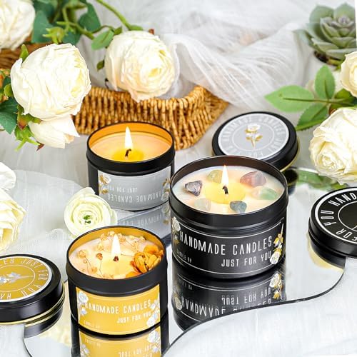 CONNOO 48-Piece Candle Tins Set