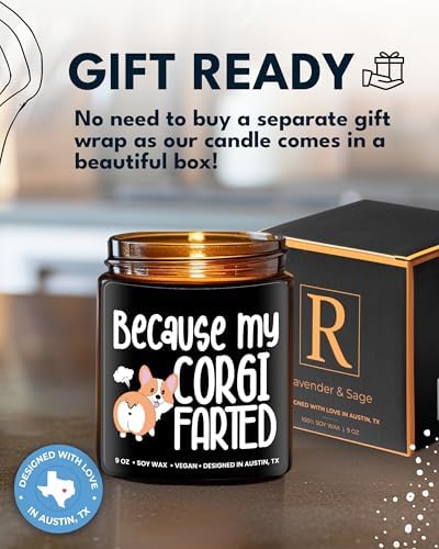 Funny Corgi Candle