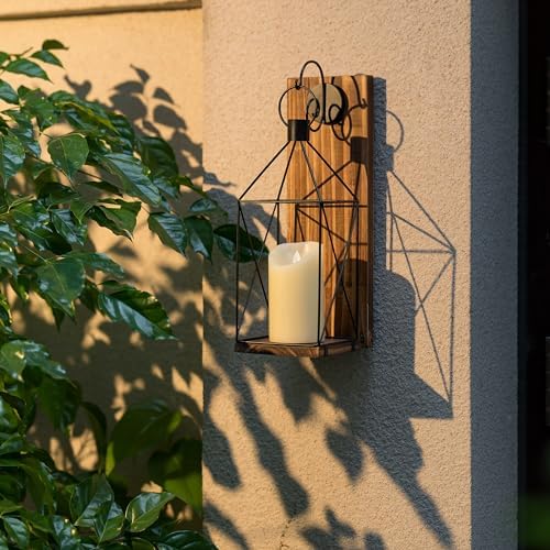 Warm Rustic Candle Sconce