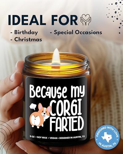 Funny Corgi Candle