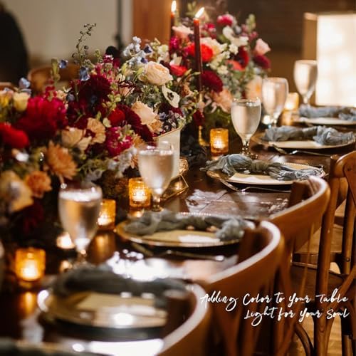 24 Posh Glass Candle Holders for Weddings Home Decorations