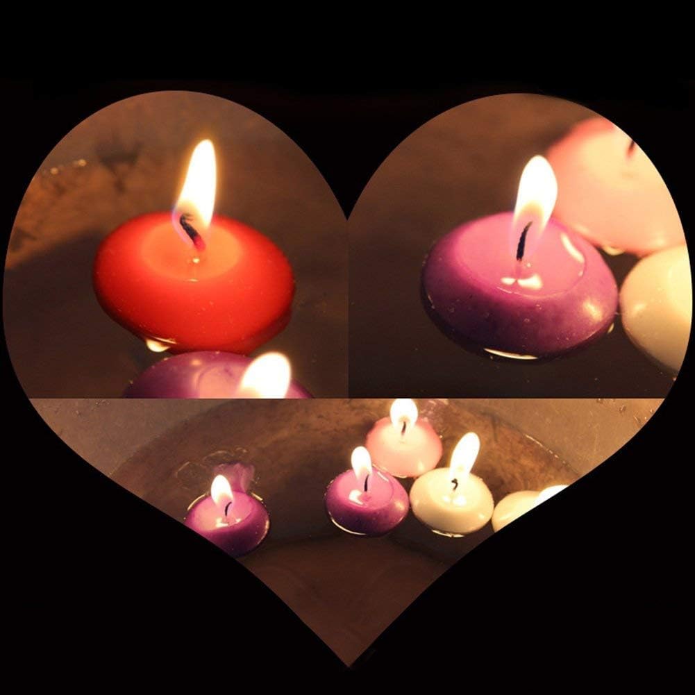 Adorn Your Space with 12pcs White Floating Candles