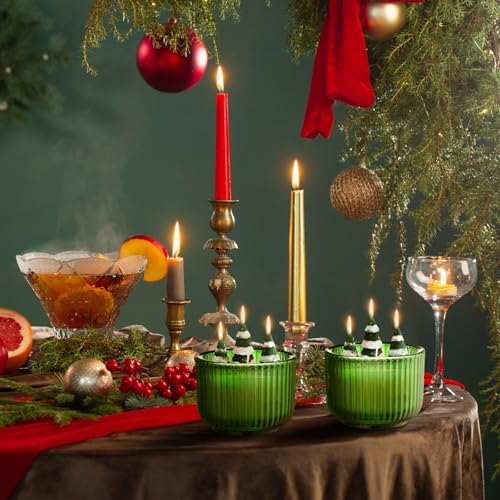 2 Christmas Tree Candles Perfect for Winter