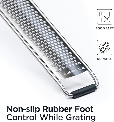 Deiss PRO Lemon Zester Heavy Duty Cheese Grater