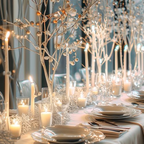 MTLEE 54 Pcs Unity Candles Set Perfect for Weddings and Parties