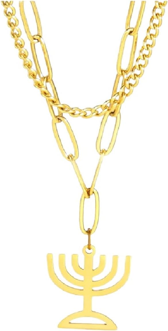 Hanukkah Treasures - Judaica Jewelry Pendant Necklace for HimHer