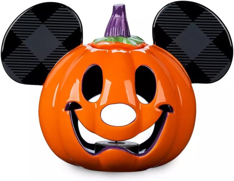 Cozy Disney Halloween Jack O Lantern Votive Candle Holder - Mickey Mouse