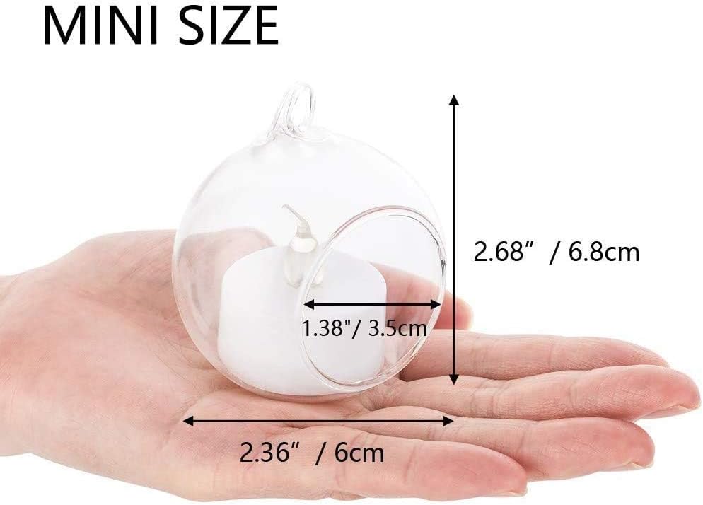 Hanging Glass Globes for Tea Light Holders