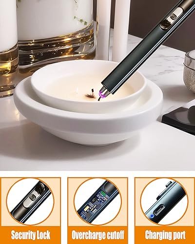 5-in-1 Candle Accessory Set with Rechargeable Candle Lighter More
