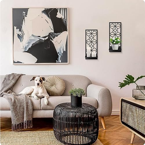 Black Metal Retro Wall Art Set