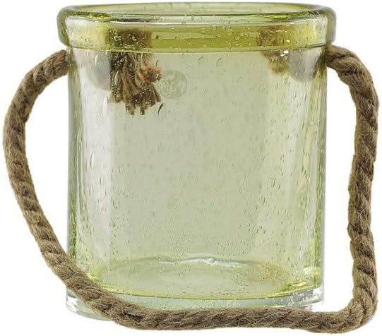 Northlight 65 Inch Lemonade Yellow Hand Blown Hurricane Candle Holder