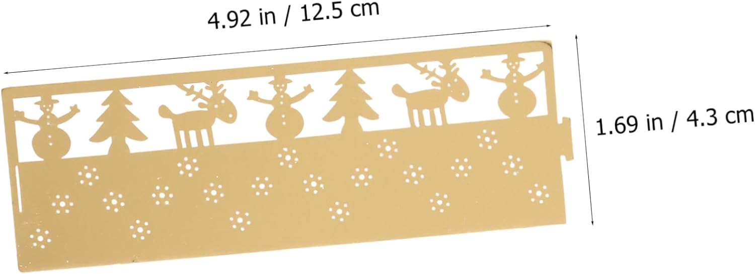 50-Piece Snowflake Candle Lampshade Xmas Decor Set