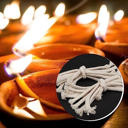 SWATOM 14 Round Cotton Oil Lamp Wicks 20 PCS