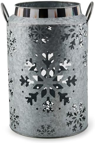 Rustic Snowflake Lantern