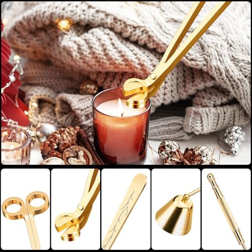 Calary Candle Wick Trimmer Snuffer Set