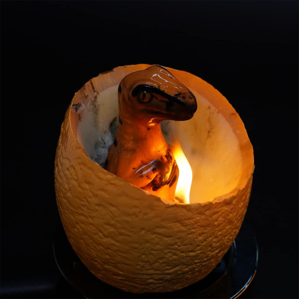 T-Rex Dinosaur Hatching Candle by MooYazu