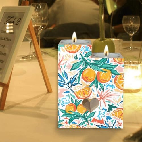 Summer Heart Candle Holder Set