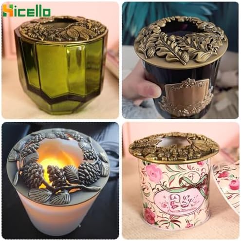 Bring out the best in your candles with Hicellos antique bronze candle toppers