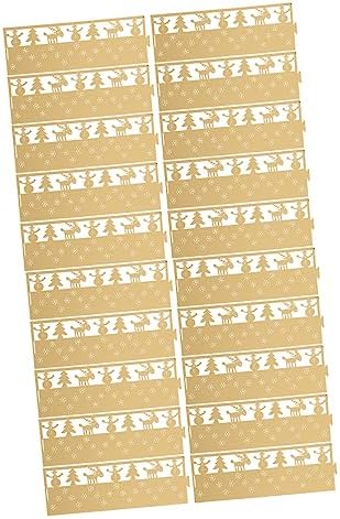 50-Piece Snowflake Candle Lampshade Xmas Decor Set