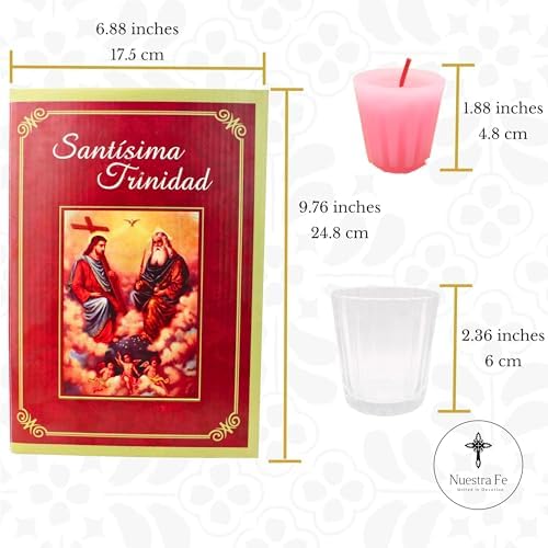 12 Pack Devotional Candles for Catholic Studies - Prayer Box Included