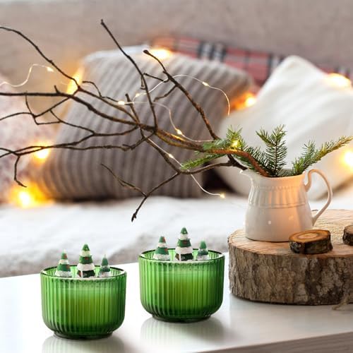 2 Christmas Tree Candles Perfect for Winter