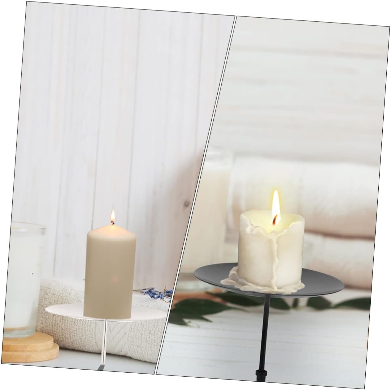 Candle Base Holders Wreath Fixes Metal Candle Holder Set