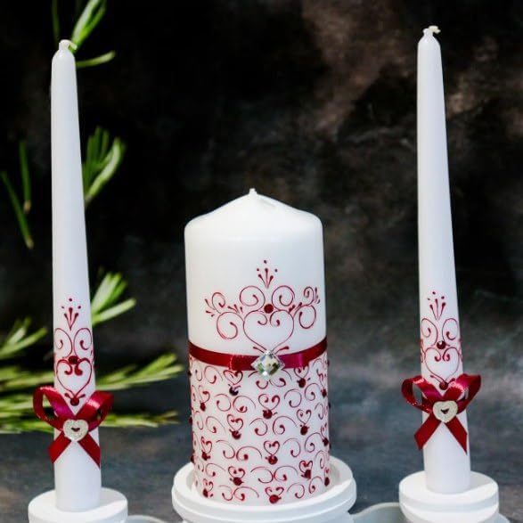 VABA Elegant Wedding Candle Set