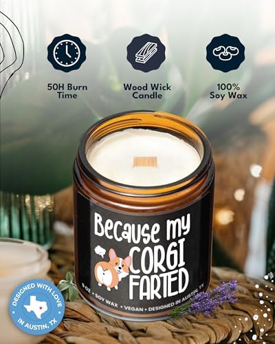 Funny Corgi Candle