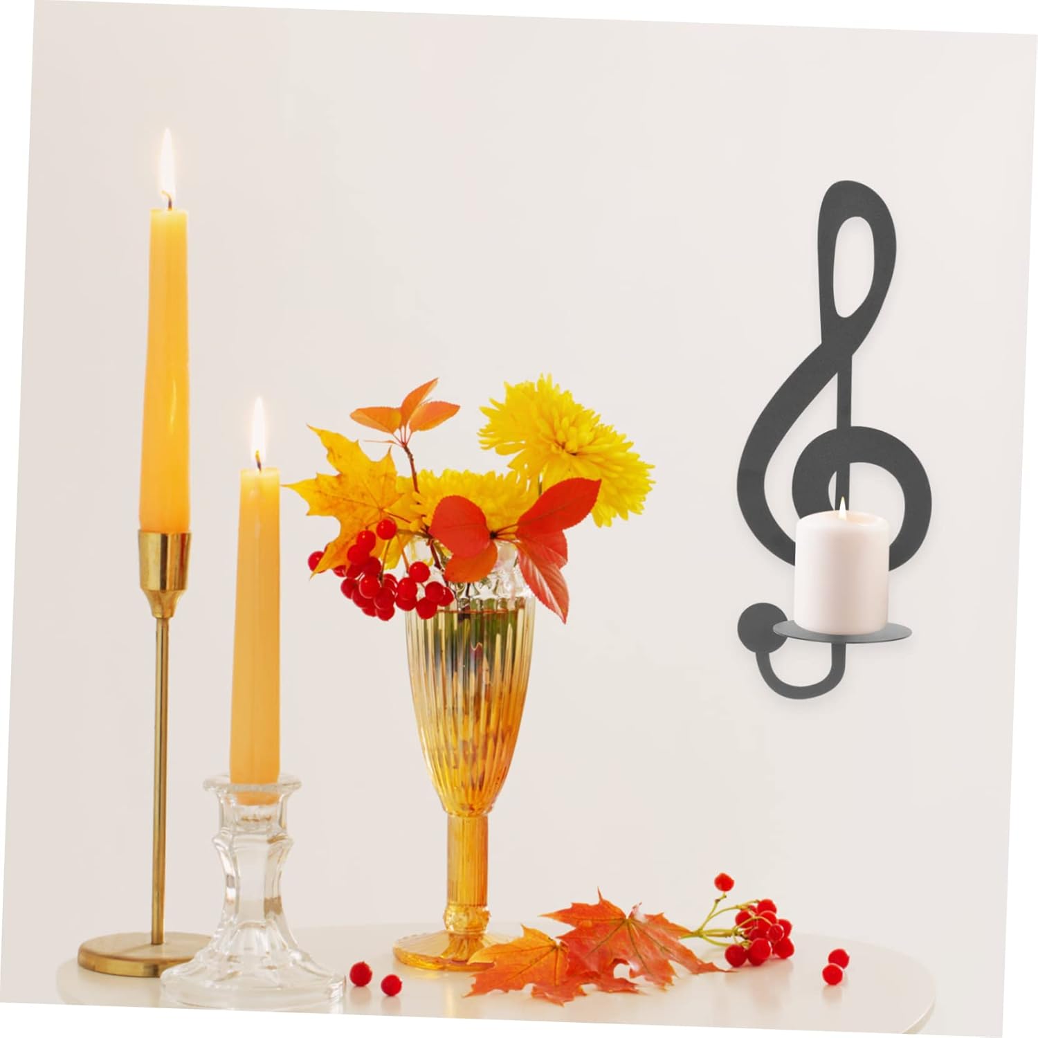 Music Notes Wall Sconce Holder