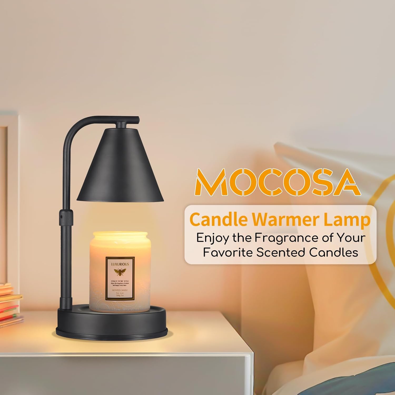 Mocosa Candle Warmer Lamp Adjustable Height Gift for Mom