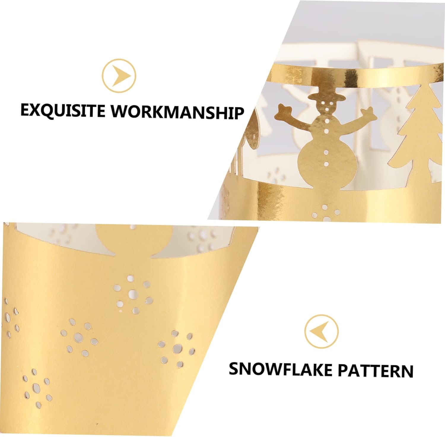 Zerodeko Christmas Snowflake Candle Lamp Shade