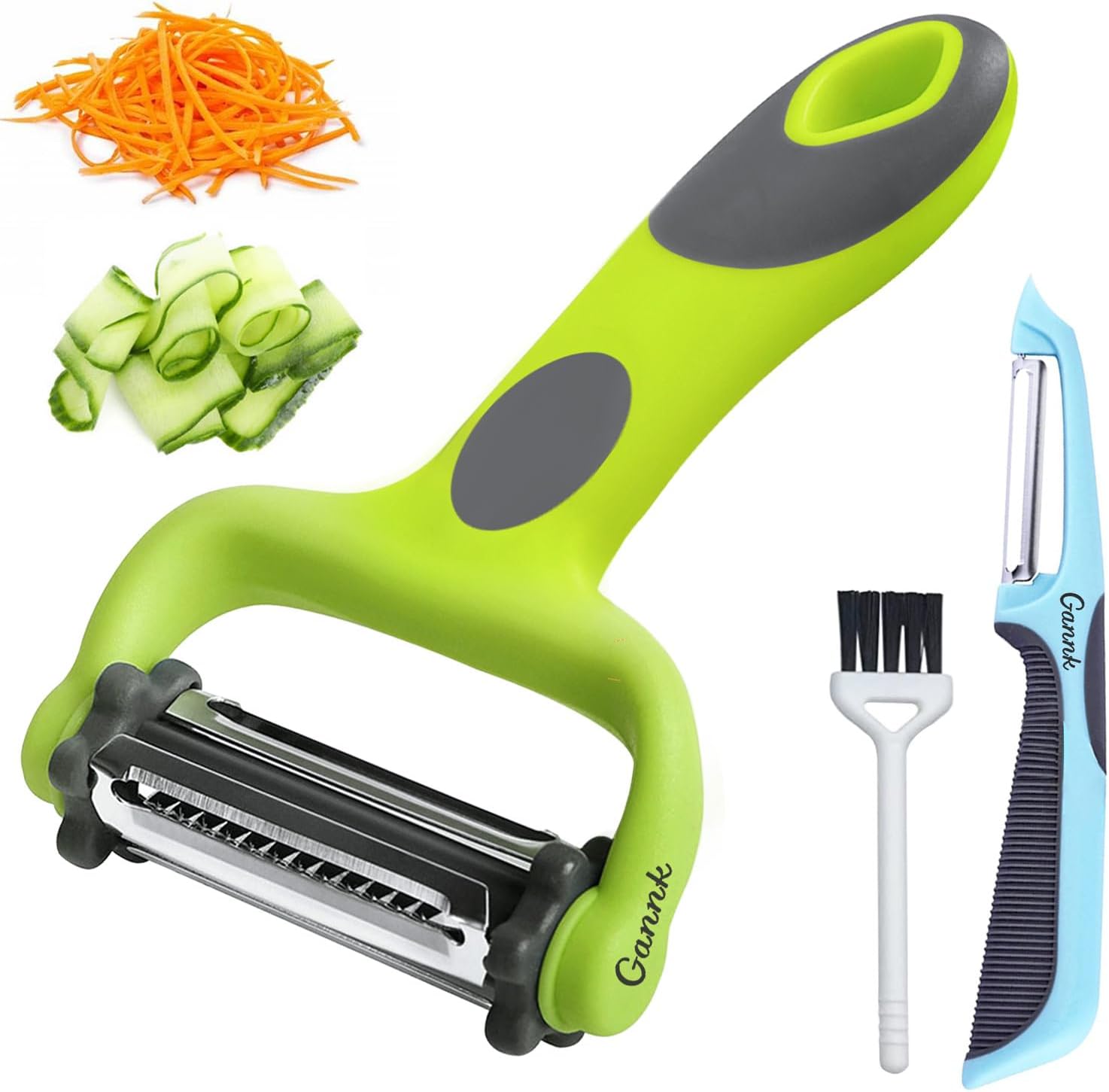 3-in-1 Julienne Potato Peeler Set with Julienne Bit and Potato Nullifier