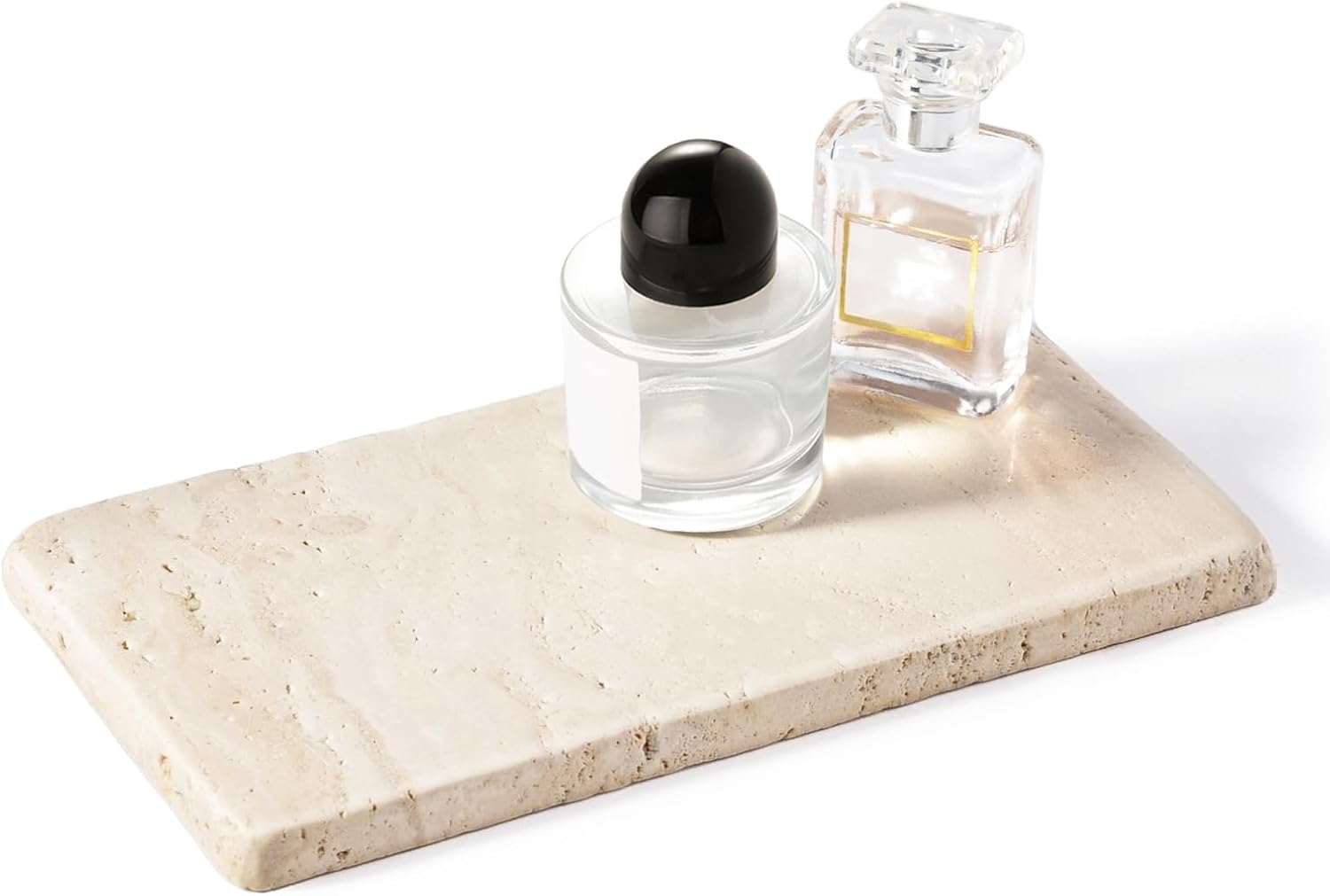 Premium Natural Travertine Candle Holder Plate
