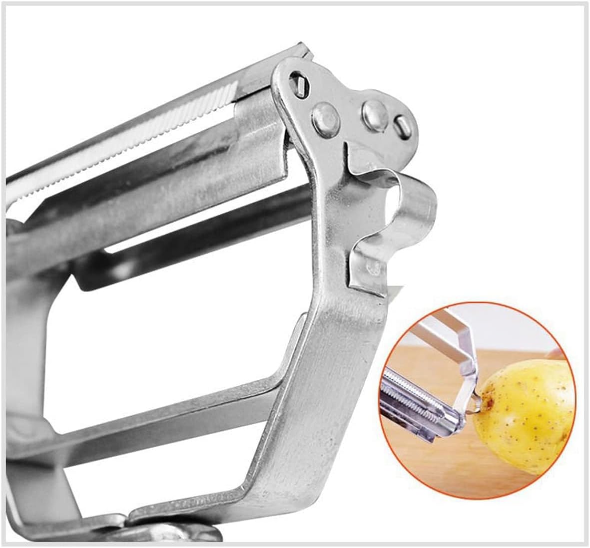 Cookaroos Peel Pro Peeler Multi-Function Peeling Tool Achieve Sharp Even Strips
