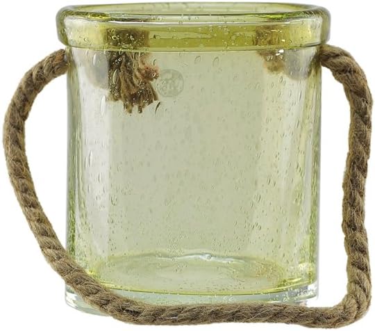 Northlight 65 Inch Lemonade Yellow Hand Blown Hurricane Candle Holder