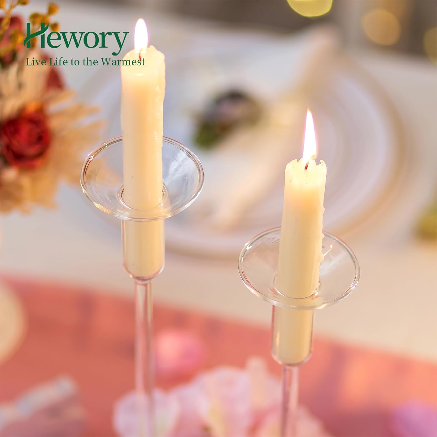 3-Piece Glass Candle Drip Protectors