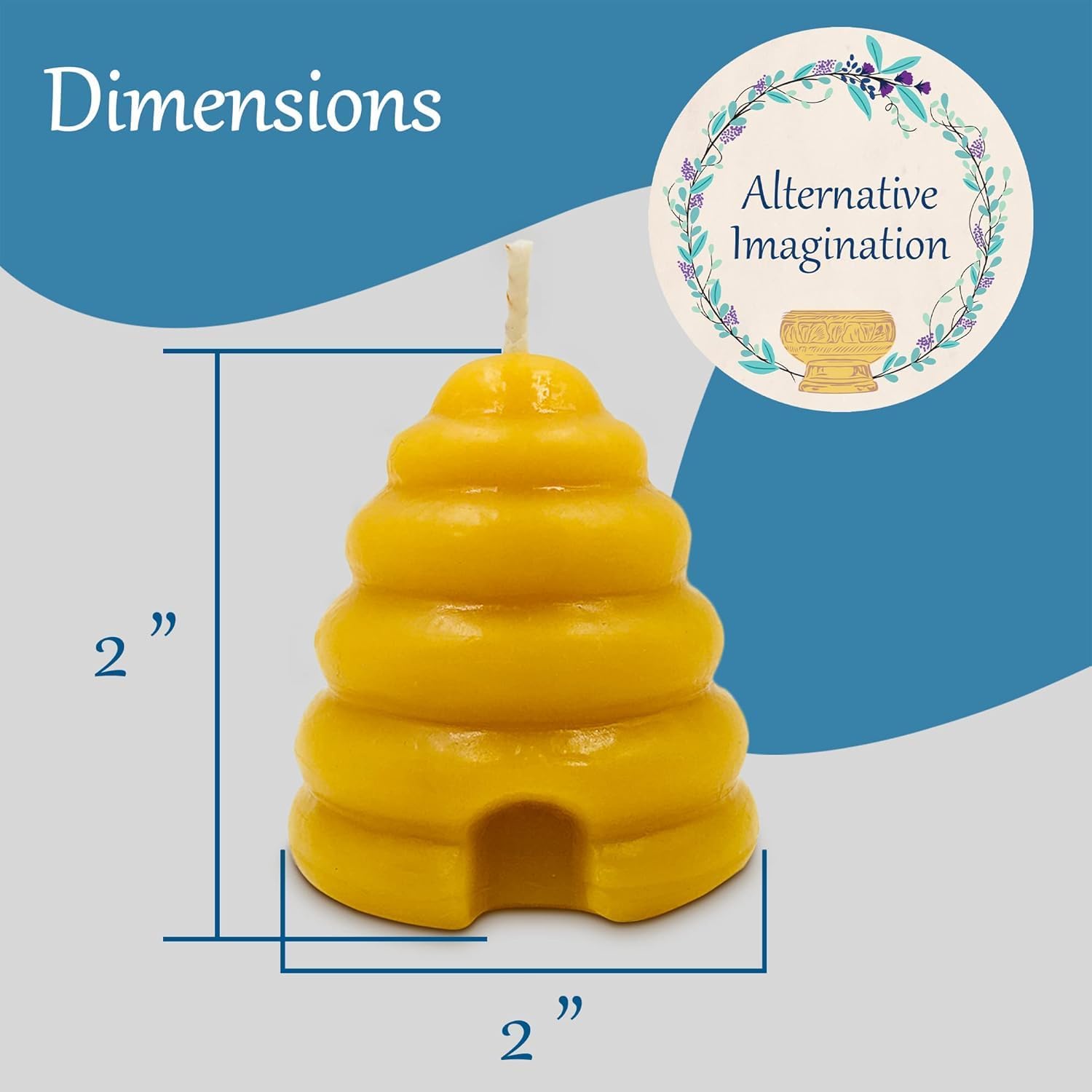 Pure Beeswax Beehive Candle Set - Pack of 4