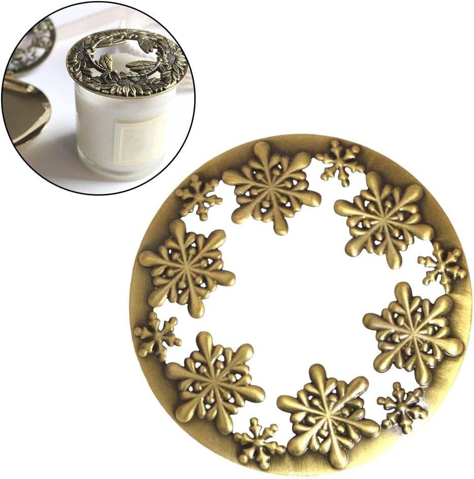 Simple Snowflake Candle Shade Cover for 73-81mm Jar Candles