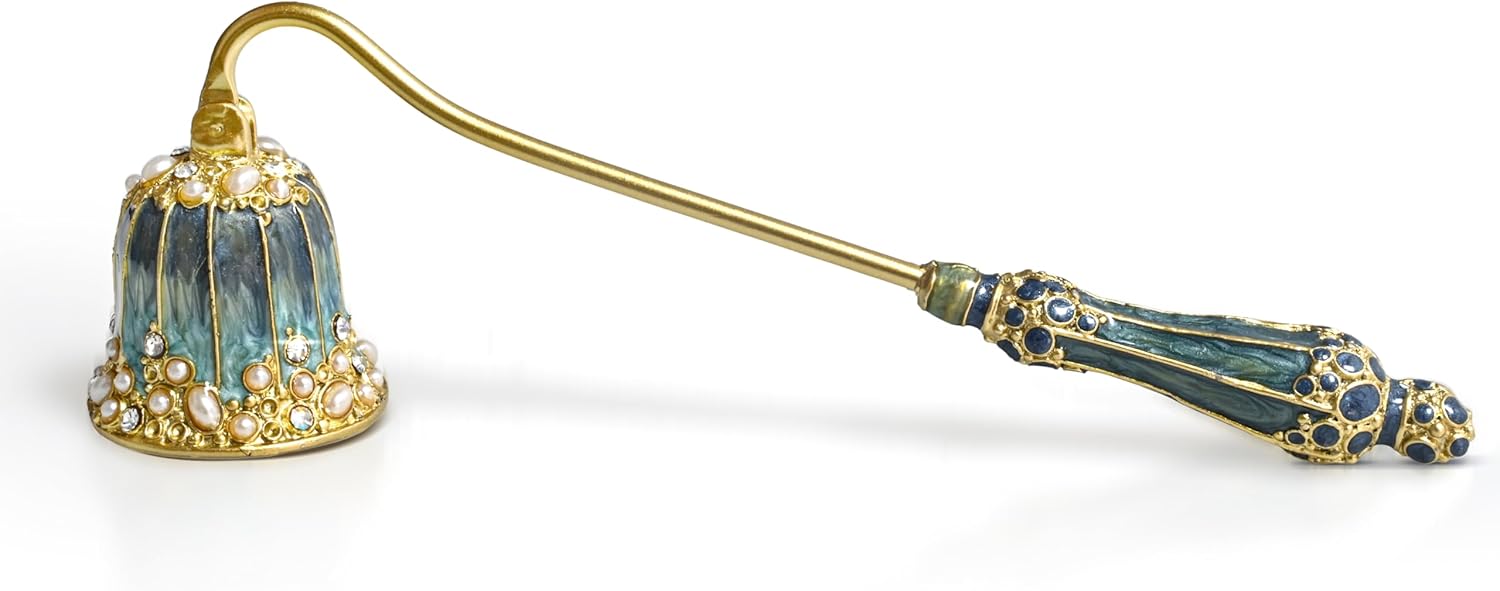 Elegant Royal-Style Candle Snuffer with Pearl Inlay